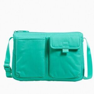 Vera Bradley Utility Small Crossbody Bag Turquoise Sky